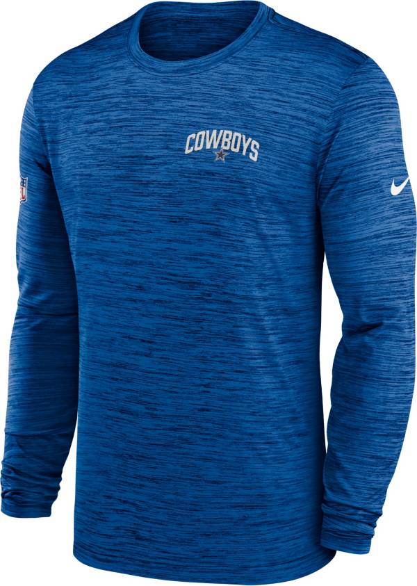 Nike Men's Dallas Cowboys Sideline Legend Velocity Royal Long Sleeve T-Shirt product image