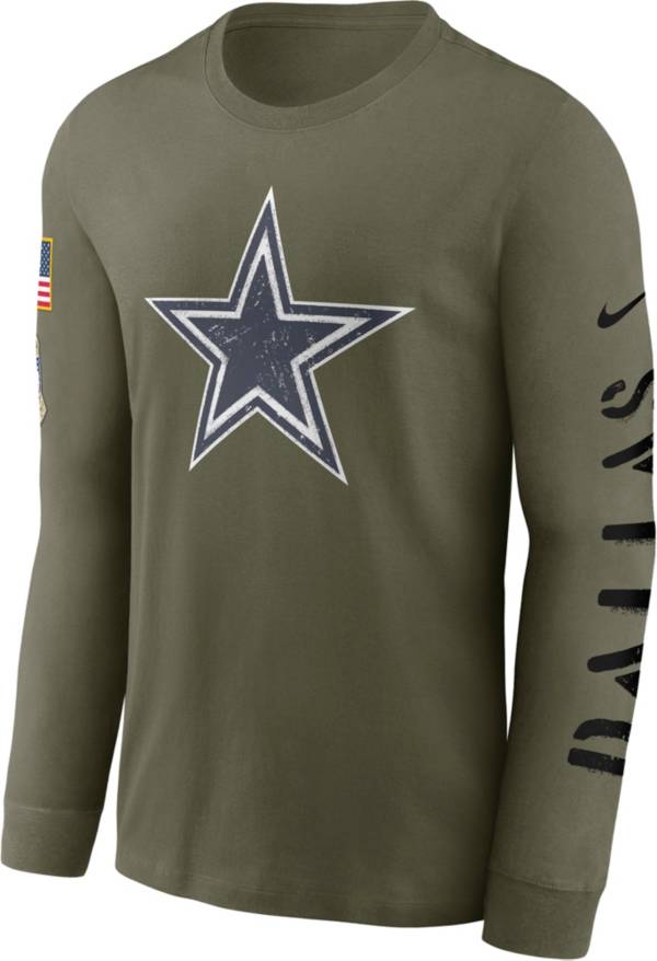 Nike Men's Dallas Cowboys Salute to Service Olive Long Sleeve T-Shirt product image