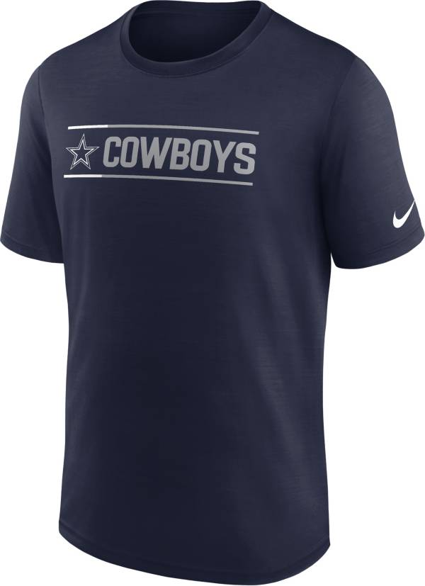 Nike Men's Dallas Cowboys Exceed Lock Up Navy T-Shirt product image