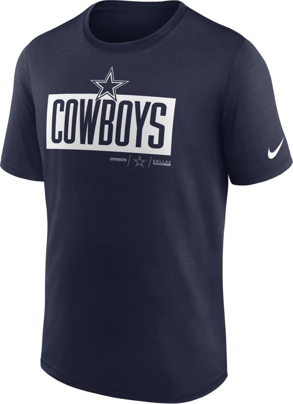 Nike Men's Dallas Cowboys Exceed Block Navy T-Shirt product image