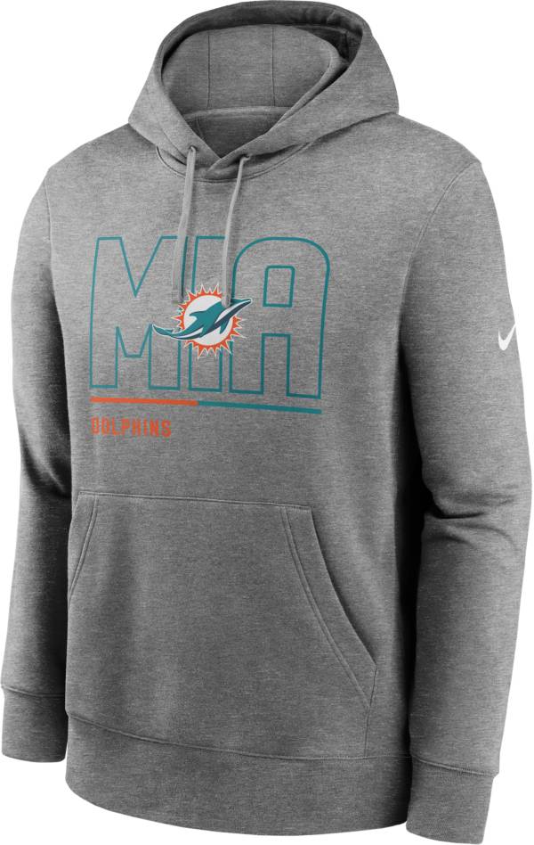 Nike Men's Miami Dolphins City Code Club Grey Hoodie product image