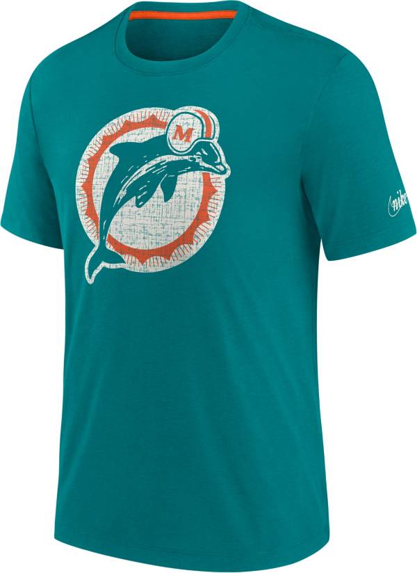 Nike Men's Miami Dolphins Historic Logo Aqua T-Shirt