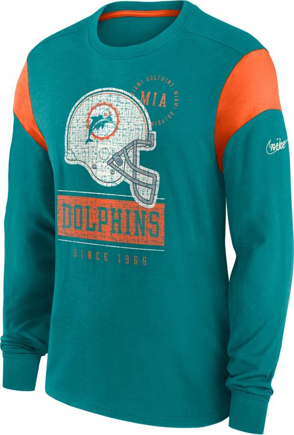 Nike Men's Miami Dolphins Historic Logo Black Long Sleeve T-Shirt product image
