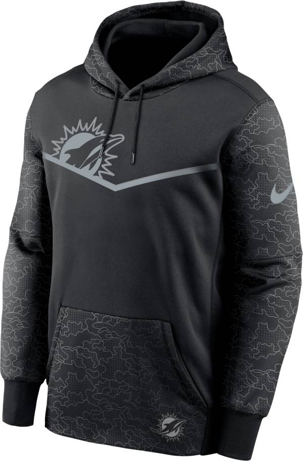 Nike Men's Miami Dolphins Reflective Black Therma-FIT Hoodie product image