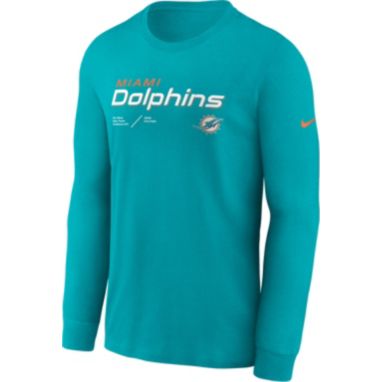 sorry, Nike Men's Miami Dolphins Sideline Dri-FIT Team Issue Long Sleeve Aqua T-Shirt is currently out of stock