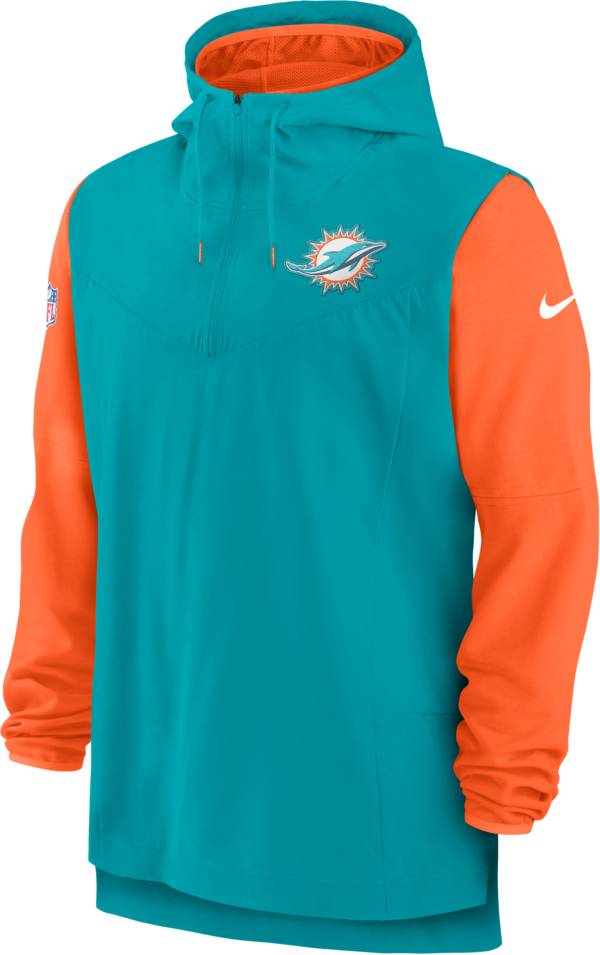 Nike Men's Miami Dolphins Sideline Players Aqua Jacket product image