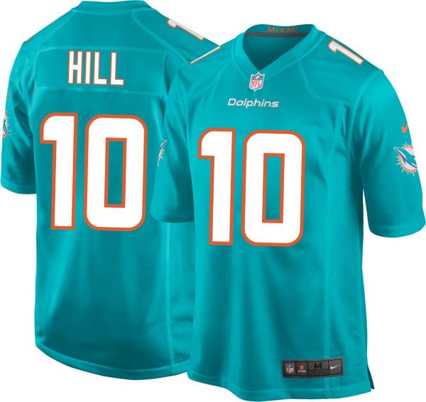Nike Men's Miami Dolphins Tyreek Hill #10 Aqua Game Jersey product image