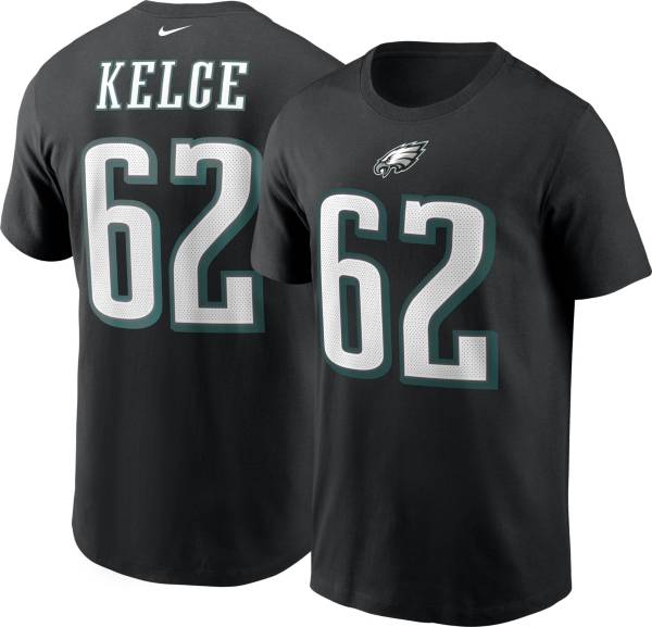 Nike Men's Philadelphia Eagles Jason Kelce #62 Logo Black T-Shirt product image
