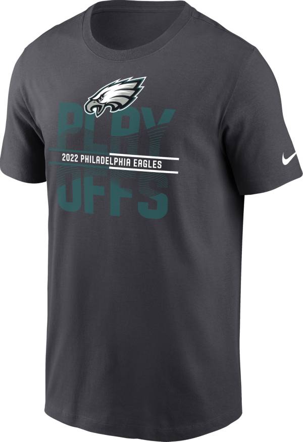 Nike Men's Philadelphia Eagles Playoffs 2022 Icon Anthracite T-Shirt