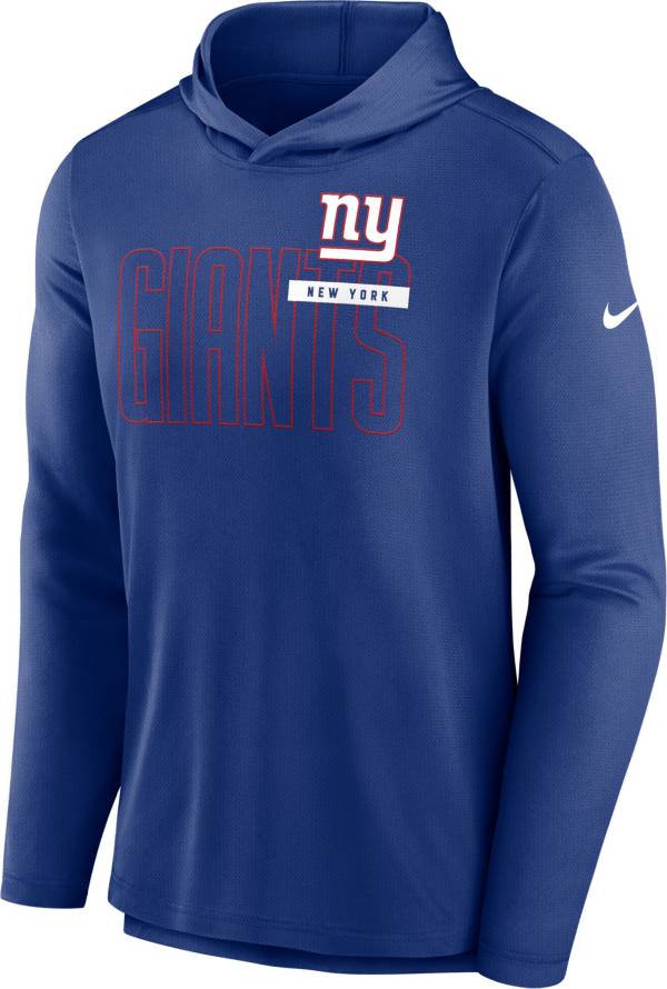 Nike Men's New York Giants Performance Hooded Long Sleeve Black Top product image