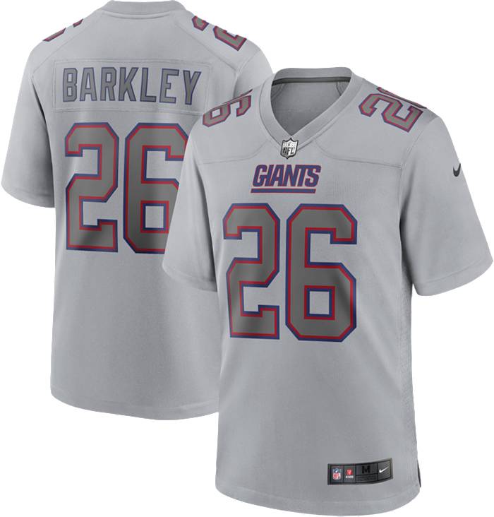 Nike Men's New York Giants Saquon Barkley #26 Atmosphere Grey Game Jersey