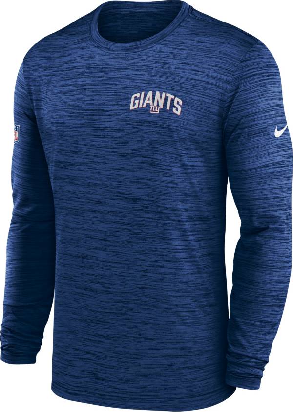 Nike Men's New York Giants Sideline Legend Velocity Blue Long Sleeve T-Shirt product image