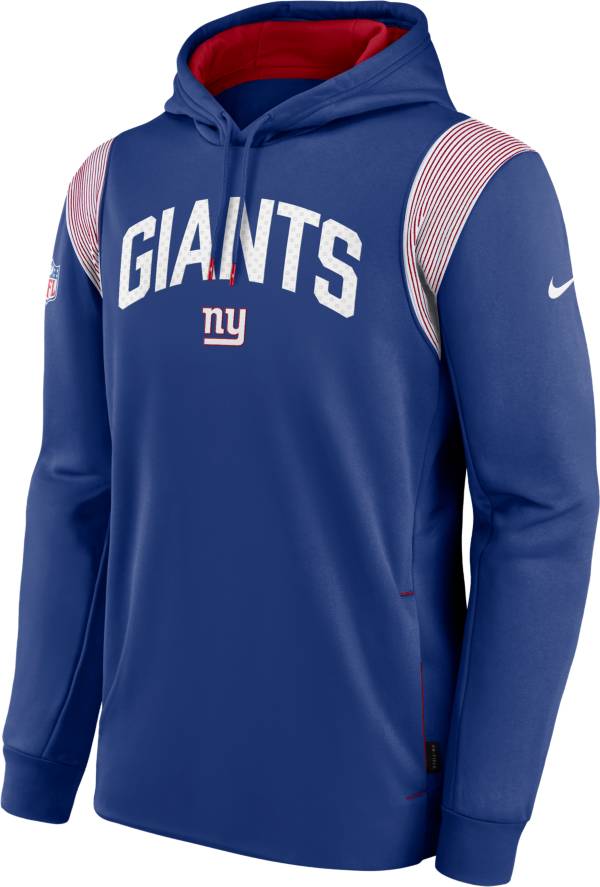 Nike Men's New York Giants Sideline Therma-FIT Blue Pullover Hoodie product image