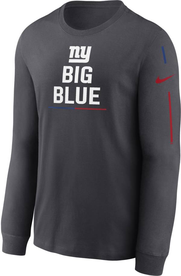 Nike Men's New York Giants Team Slogan Anthracite Long Sleeve T-Shirt product image