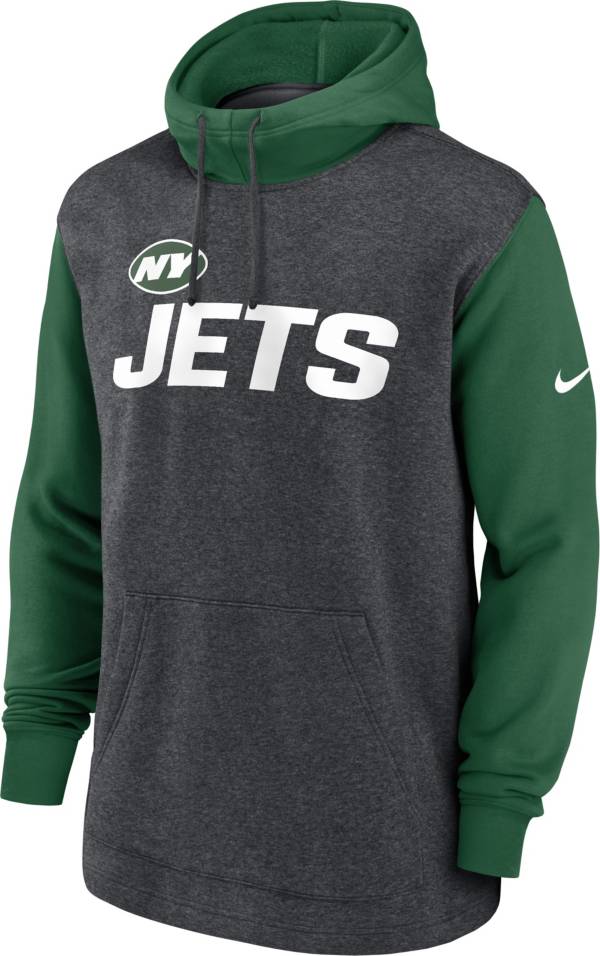 Nike Men's New York Jets 2-Tone Grey Surrey Hoodie product image