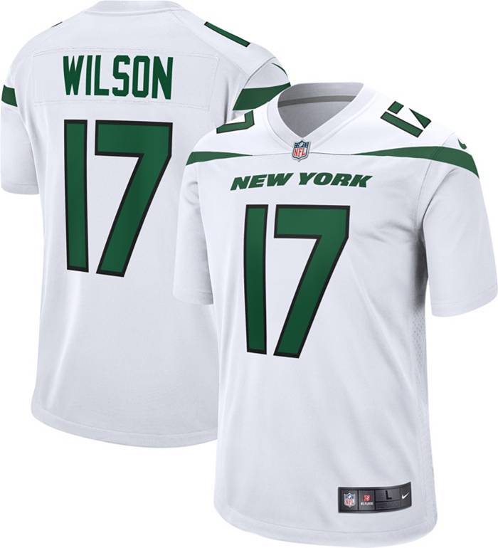 Garrett Wilson New York Jets Nike Women's NFL Game Football Jersey in White, Size: Small | 67NW06EV9ZF-4Z0