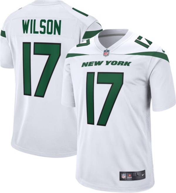 Nike Men's New York Jets Garrett Wilson #17 White Game Jersey