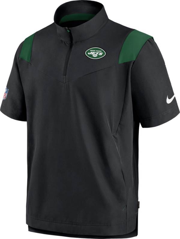 Nike Men's New York Jets Sideline Coaches Short Sleeve Black Jacket product image
