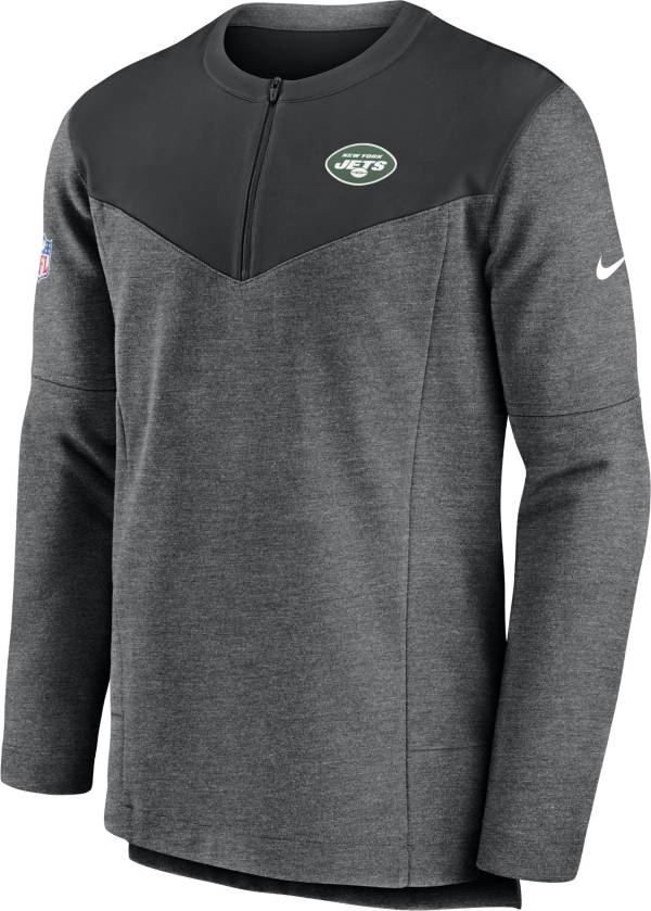 Nike Men's New York Jets Sideline Lockup Half-Zip Black Jacket product image
