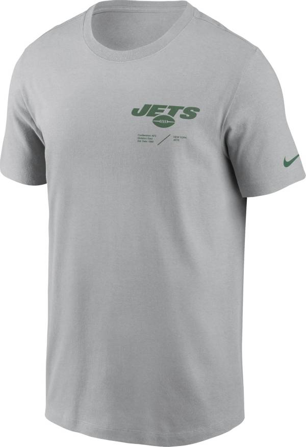 Nike Men's New York Jets Sideline Team Issue Silver T-Shirt product image