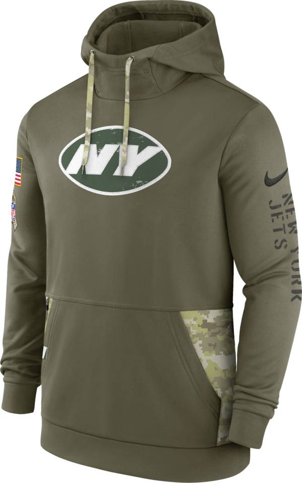 Nike Men's New York Jets Salute to Service Olive Therma-FIT Hoodie product image