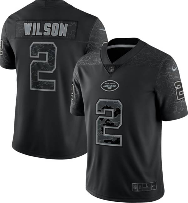 Nike Men's New York Jets Zach Wilson #2 Reflective Black Limited Jersey product image