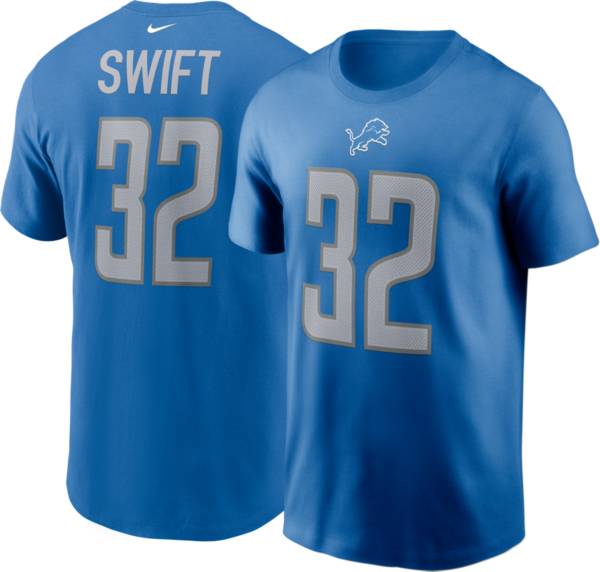 Nike Men's Detroit Lions D'Andre Swift #32 Blue T-Shirt product image