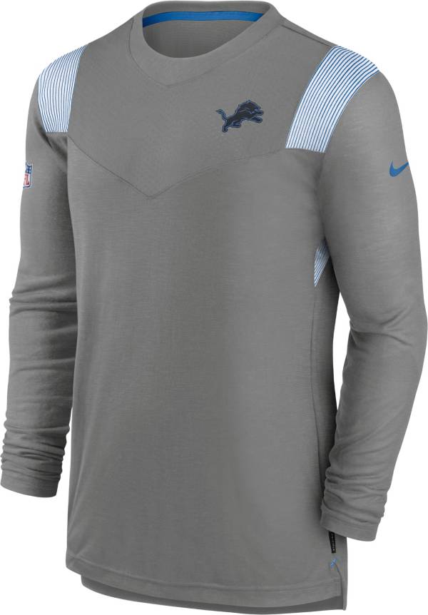 Nike Men's Detroit Lions Sideline Player Grey Long Sleeve T-Shirt product image