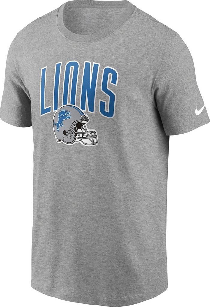 Nike Men's Detroit Lions Team Athletic Grey T-Shirt