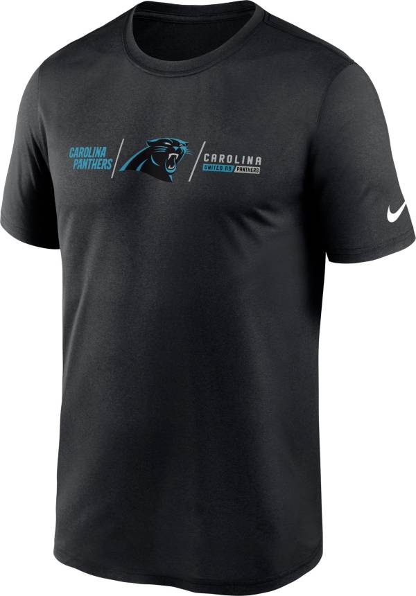 Nike Men's Carolina Panthers Horizontal Lockup Black T-Shirt product image