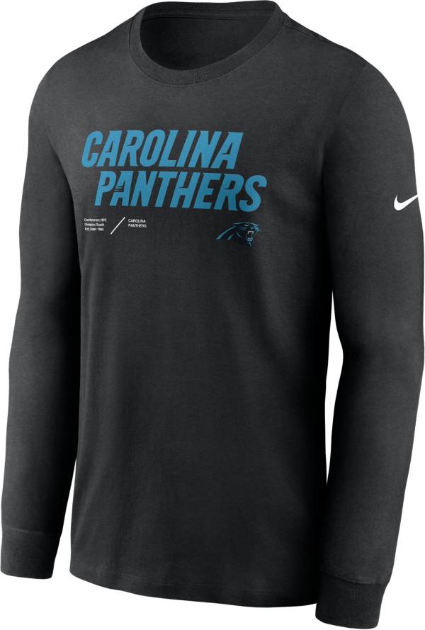 Nike Men's Carolina Panthers Sideline Dri-FIT Team Issue Long Sleeve Black T-Shirt product image