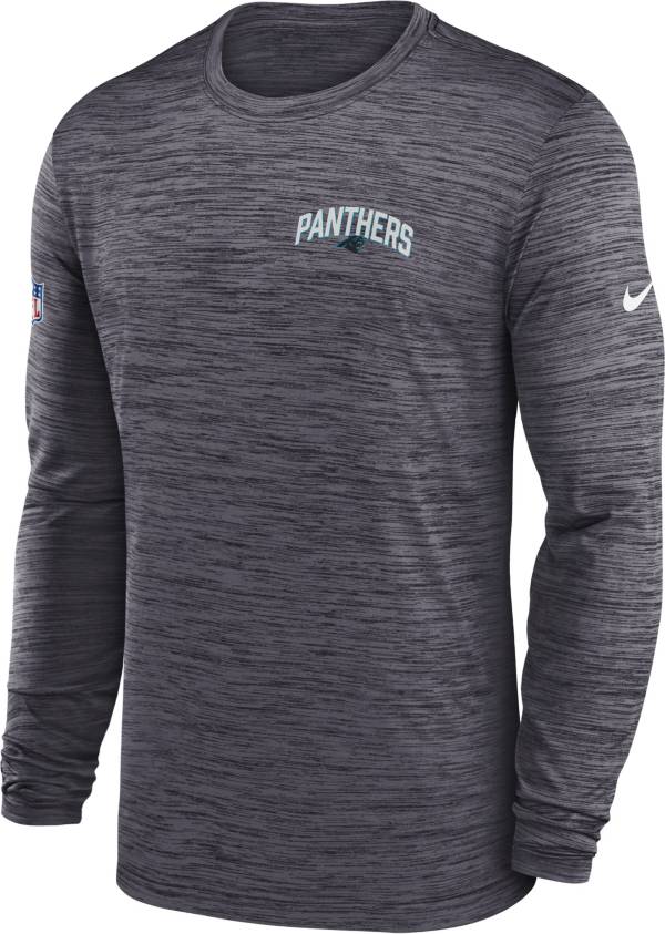 Nike Men's Carolina Panthers Sideline Legend Velocity Black Long Sleeve T-Shirt product image