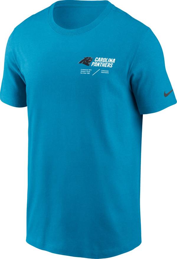 Nike Men's Carolina Panthers Sideline Team Issue Blue T-Shirt product image