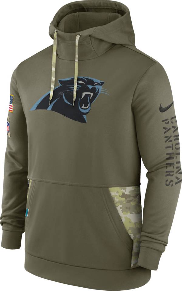 Nike Men's Carolina Panthers Salute to Service Olive Therma-FIT Hoodie product image