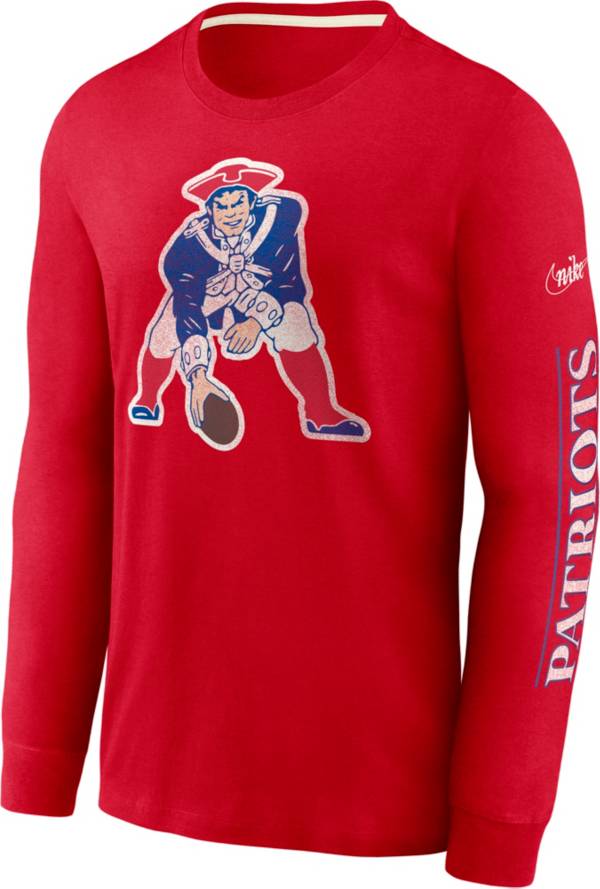 Nike Men's New England Patriots Historic Long Sleeve Red T-Shirt product image