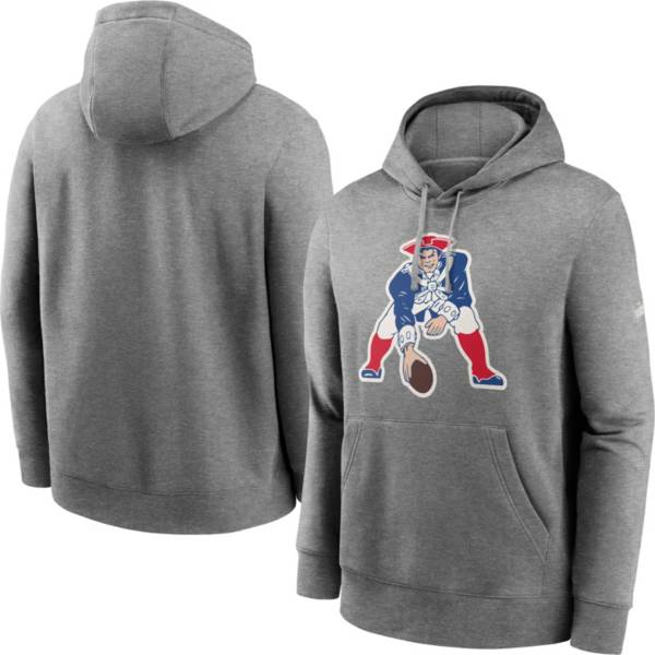 Nike Men's New England Patriots Historic Club Grey Hoodie product image