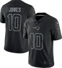 Mac Jones New England Patriots Nike RFLCTV Limited Jersey - Black