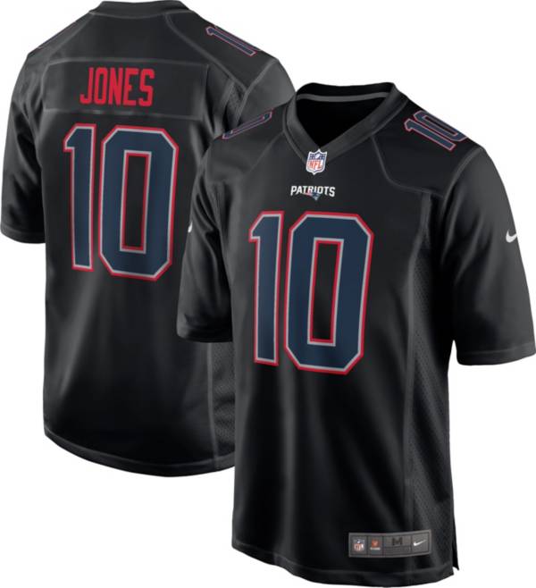 Nike Men s New England Patriots Mac Jones 10 Black Game Jersey