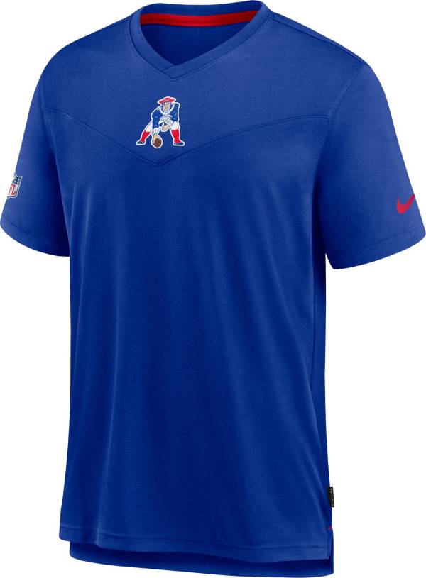 Nike Men's New England Patriots Sideline Coaches Throwback Royal T-Shirt product image
