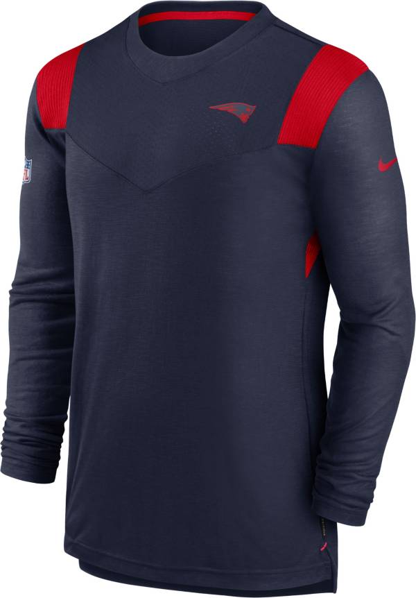 Nike Men's New England Patriots Sideline Player Long Sleeve Navy T-Shirt product image