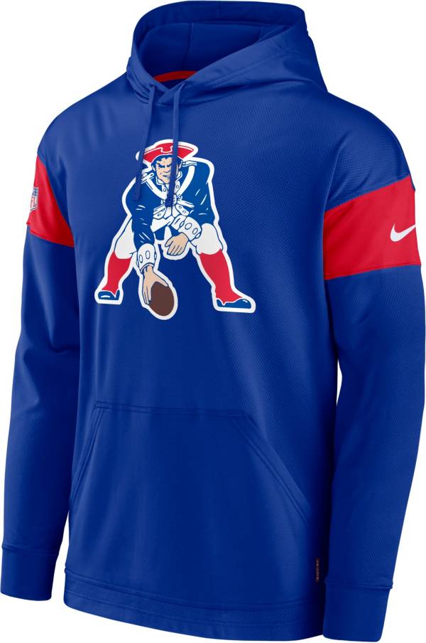 Nike Men's New England Patriots Sideline Throwback Reversible Royal Pullover Jacket product image