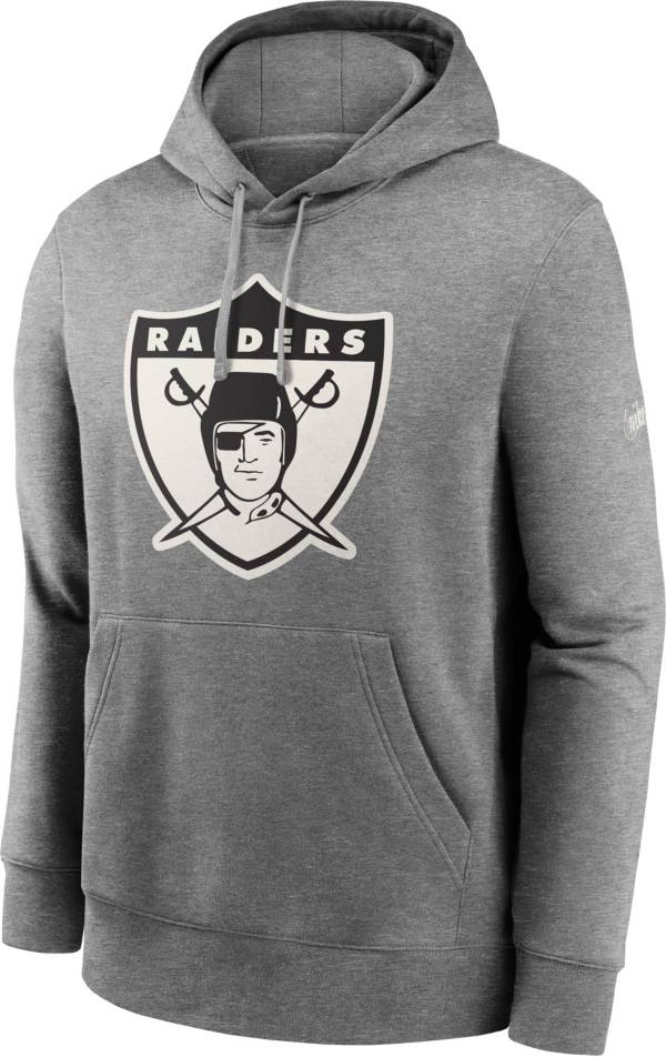 Nike Las Vegas Raiders FZ Historic Lifestyle Hoodie Grey - DARK GREY  HEATHER-BLACK 00A-SAIL