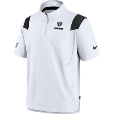 sorry, Nike Men's Las Vegas Raiders Sideline Coaches Short Sleeve White Jacket is currently out of stock