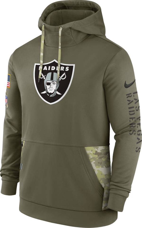Nike Men's Las Vegas Raiders Salute to Service Olive Therma-FIT Hoodie product image