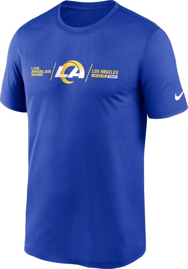 Nike Men's Los Angeles Rams Horizontal Lockup Royal T-Shirt product image