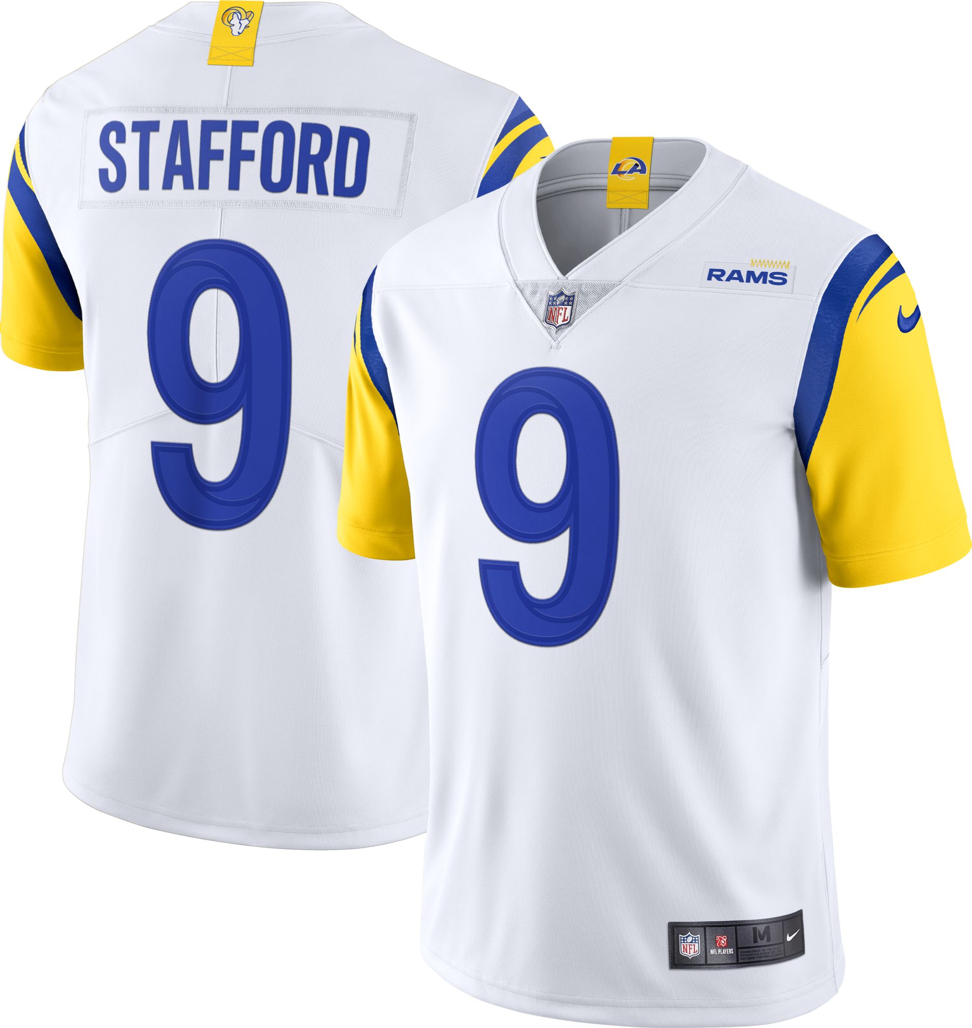 Nike Men's Los Angeles Rams Matt Stafford #9 Vapor Alternate White