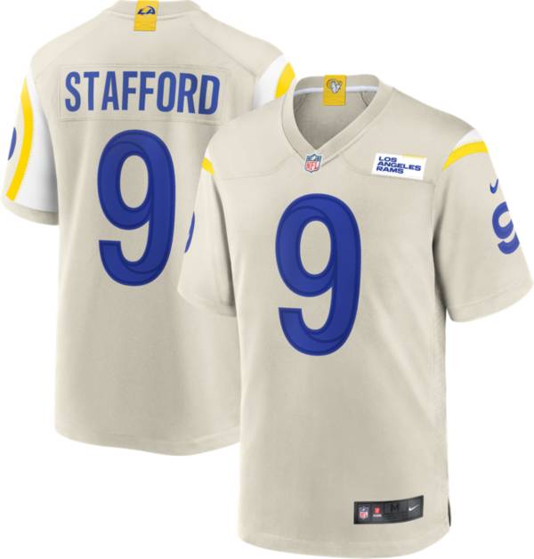 Nike Men's Los Angeles Rams Matthew Stafford #9 Light Bone Game Jersey