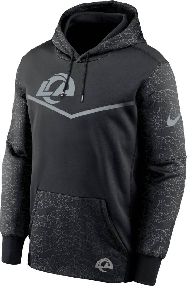Nike Men's Los Angeles Rams Reflective Black Therma-FIT Hoodie | Dick's  Sporting Goods