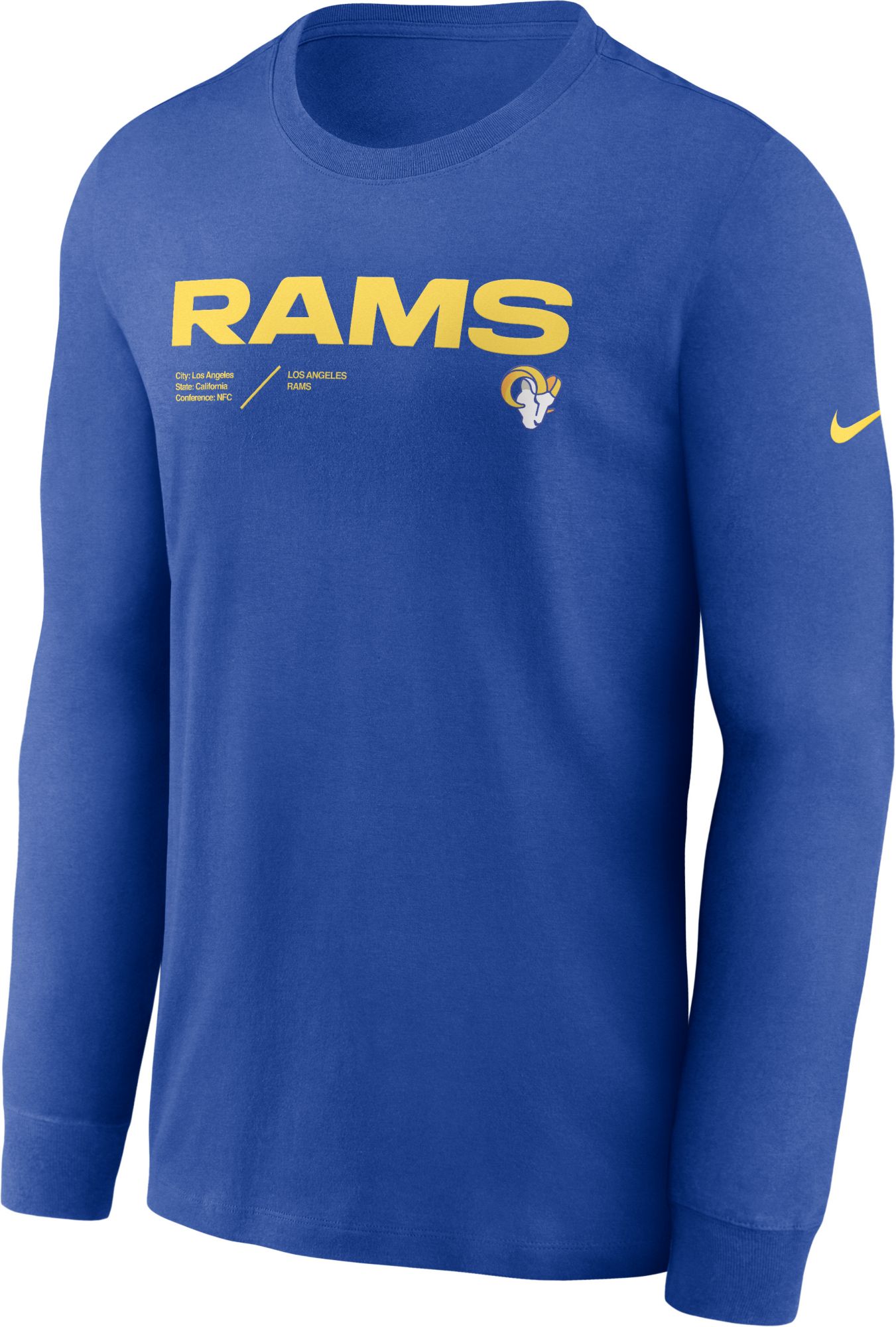 rams long sleeve jersey