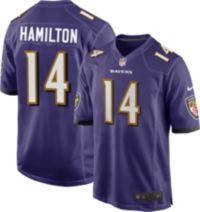 Men's Nike Kyle Hamilton Purple Baltimore Ravens Player Name & Number T-Shirt